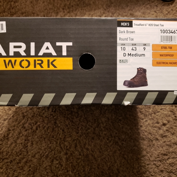 Ariat Men's Size 10 Treadfast Work Boots - Picture 2 of 8